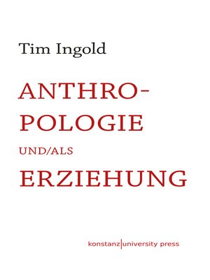 cover image of Anthropologie und/als Erziehung